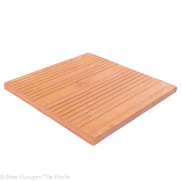  9x9 Grooved Tile Logo Side Iso View