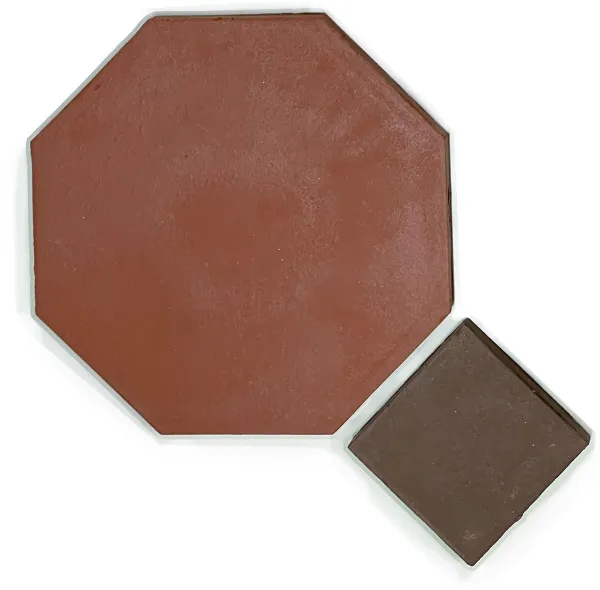Octagon With Brown Dot Tile