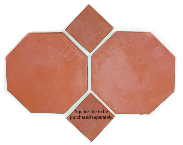 Octagon With Red Dot Tile