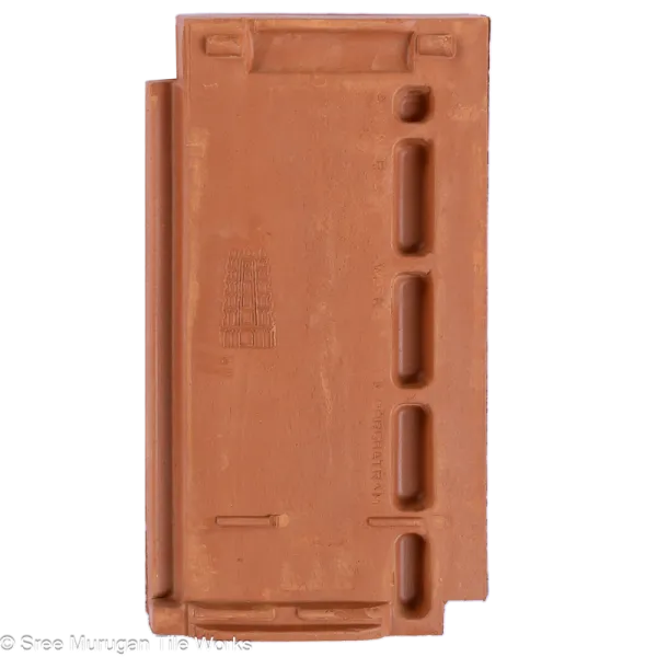 Gopuram Flat Design Single Groove Roof Tile Logo